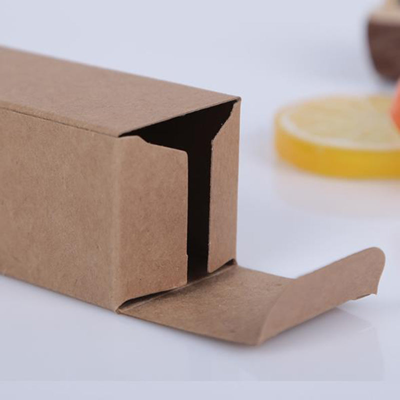 100pcs-lot 5ml-15ml-20ml-30ml-50ml-80ml-100ml Brown-white-black Kraft Paper gift Box Lipstick Perfume bottle Packing boxes