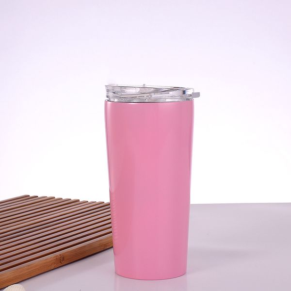 16oz stainless steel tumbler straight cup water bottle vacuum double wall travel mug insulated coffee for cold and hot drin