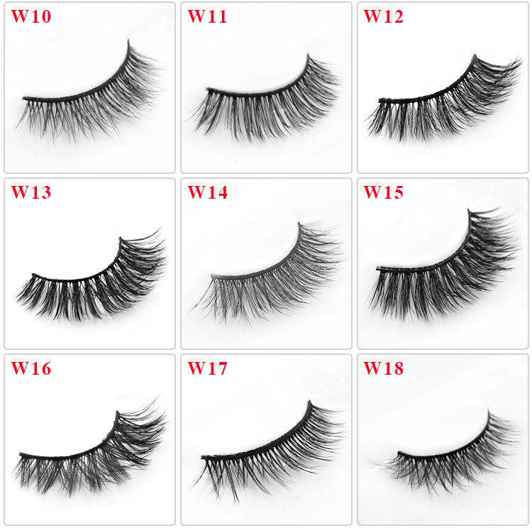 Luxury 3 Pairs false eyelashes extensions natural look handmade fake lashes mink soft vivid eye makeup accessories 36 models DHL Free
