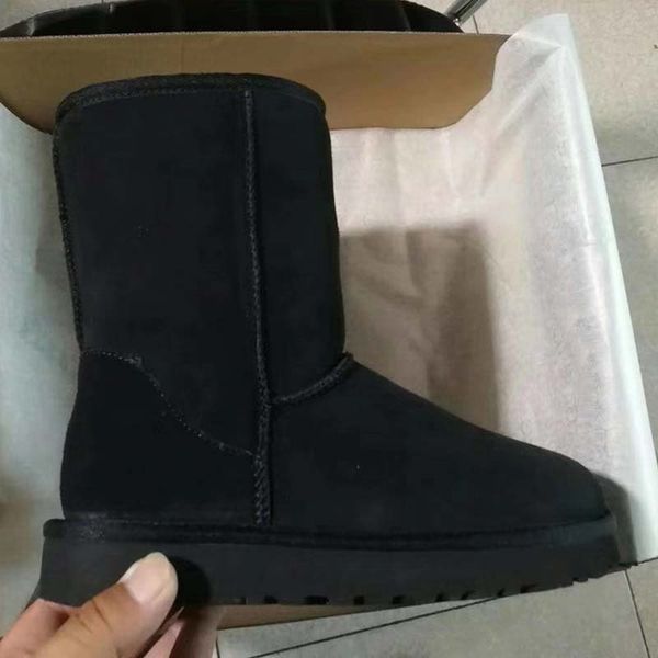 Hot Sale-Waterproof 14cm & 19cm Height Women Snow Boots EVA Outsoles Winter Woman Shoes High Quality