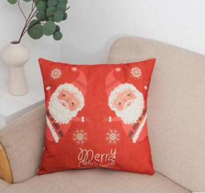 Christmas Styles Cotton Flax Pillow Case Cover Car Sofa Pillow Sham Armchair For Living - Study - Dining Room Bedroom Hotel SDP 033