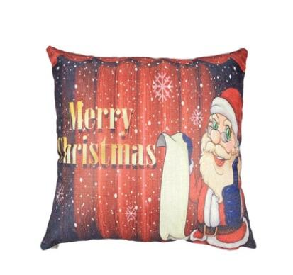 Christmas Styles Cotton Flax Pillow Case Cover Car Sofa Pillow Sham Armchair For Living - Study - Dining Room Bedroom Hotel SDP 036