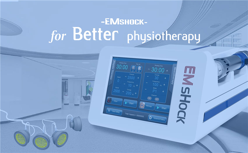 High quality shock wave therapy equipment with Electric muscle stimulation for fat reduct bone treatment and ED treamtent