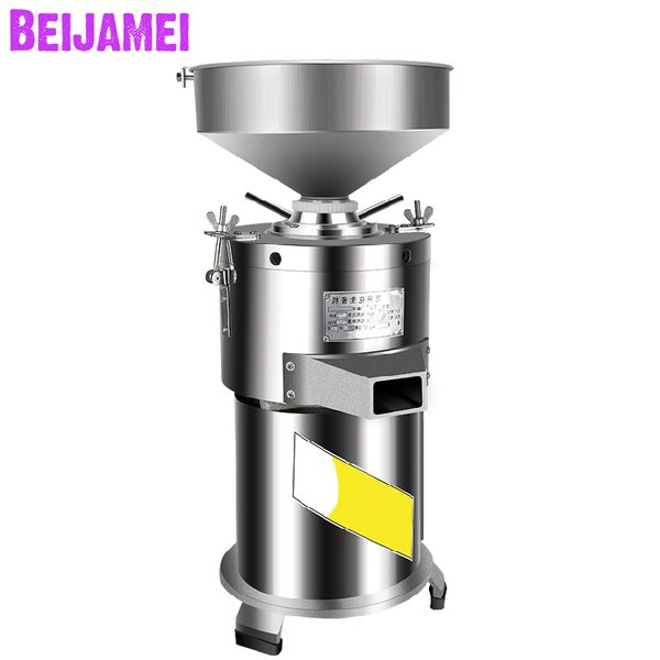 BEIJAMEI Commercial Sesame Sauce Making Machine 30kg-h Electric Peanut Butter Maker Grinder Mill Automatic