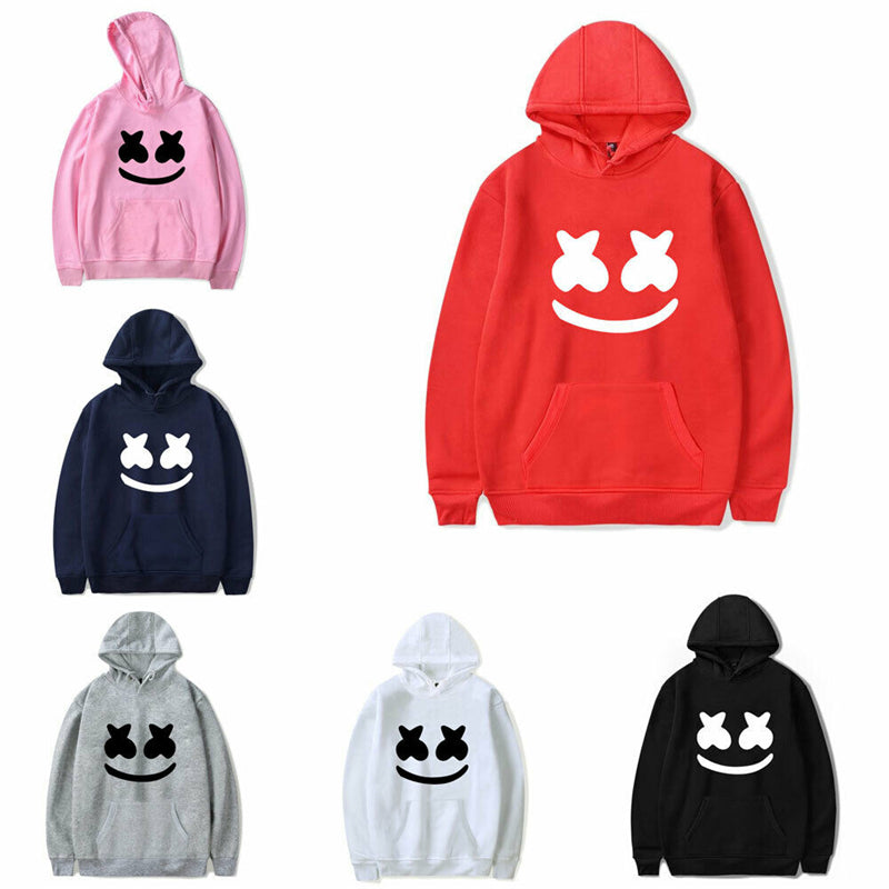 Men Women Casual Hoodie Warm Pullover Fleece Sweatshirt Solid Coat Sweater Top
