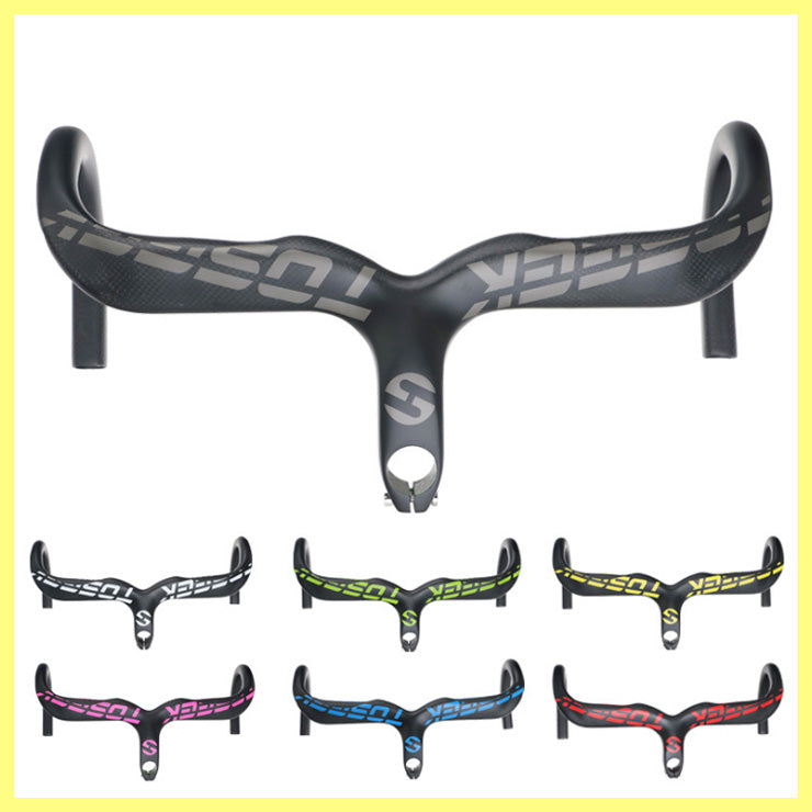 2019 BOB carbon road bike integrated handlebar with stem 28.6mm handlebar Full carbon fiber integrated handlebar with stem