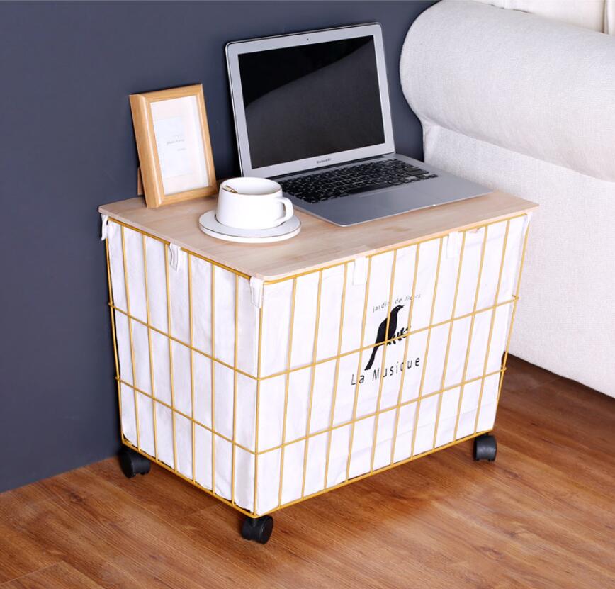 Extra large iron Storage Baskets clothes toy sorting household with cover cloth boxes