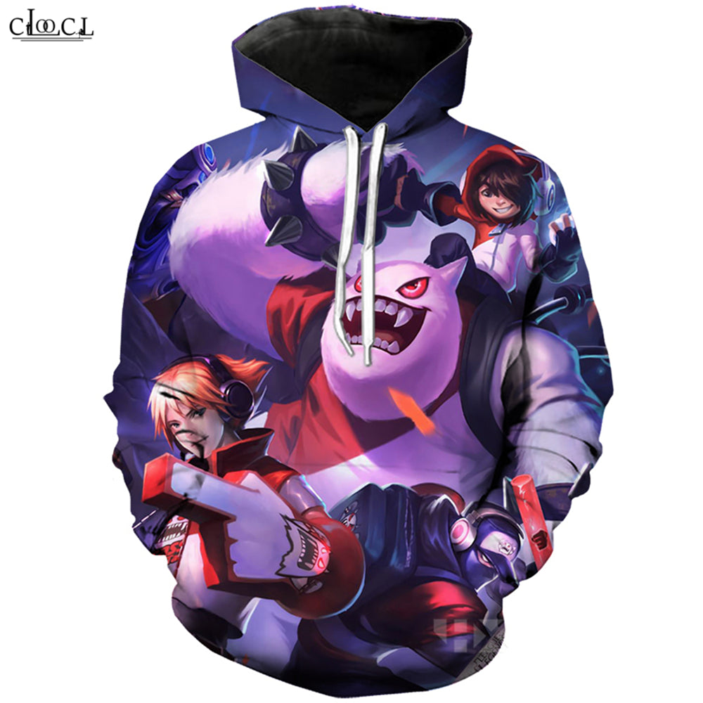 Fashion Game League of Legends Hoodie Men Women 3D Printed Hero Skin Tpa Ezreal Winter wonder neeko Hooded Coat Casual Pullovers