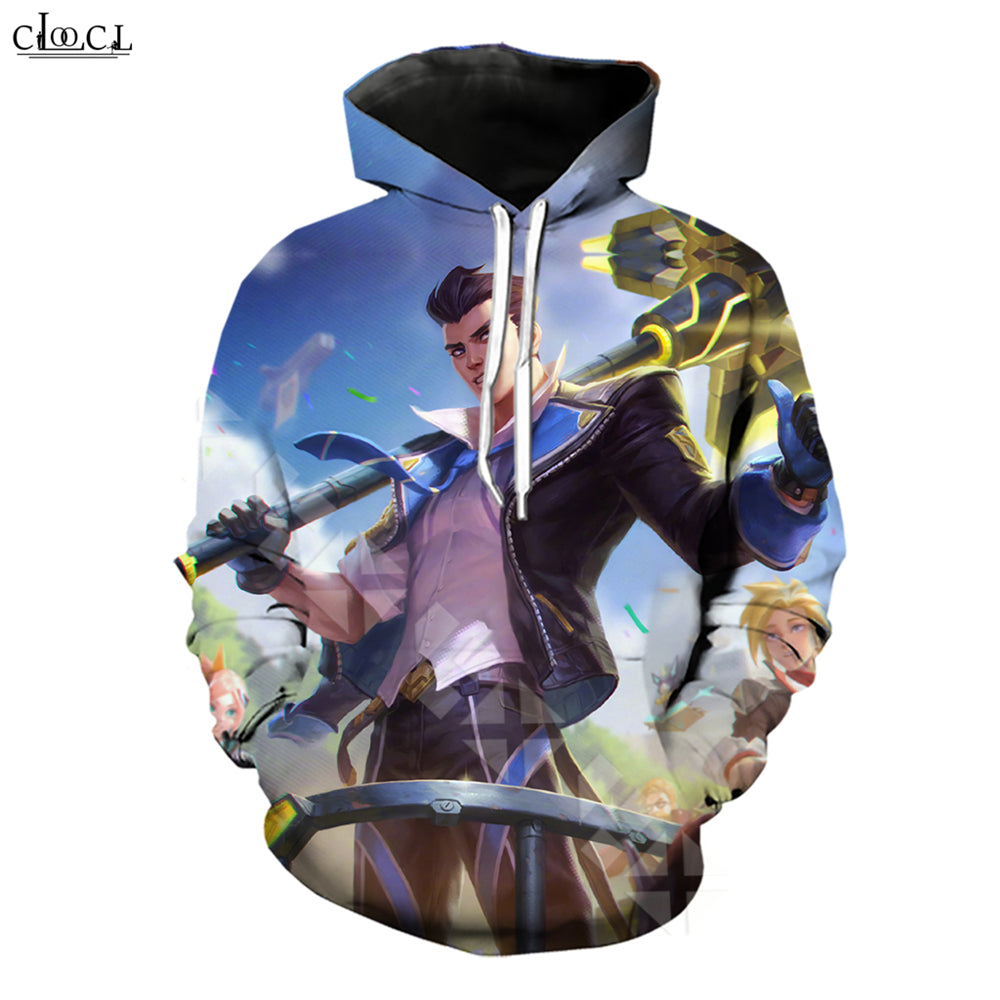 Game League of Legends Hoodie Men Women 3D Print Hero Skin Battle Academia Jayce Graves Splash Hooded Coat Pullovers