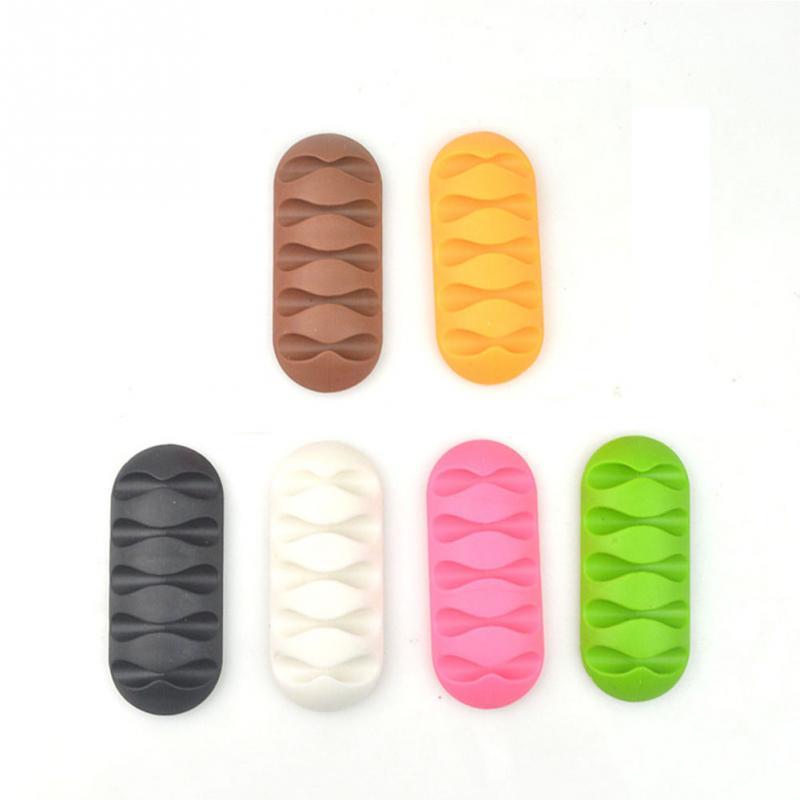 New Cable Drop Clip Desk Tidy Organiser Wire Cord Lead USB Charger Holder Fixer