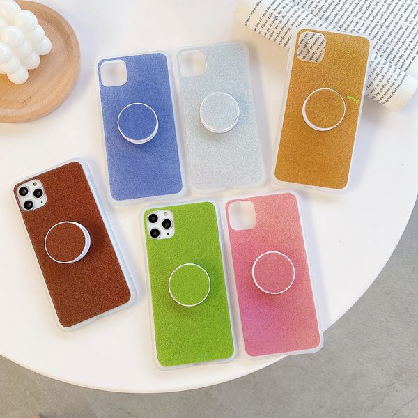 Glitter Phone Holder Stand Case Cover For iPhone 11 Pro Max XS XR iPhone 6 7 8 plus Case