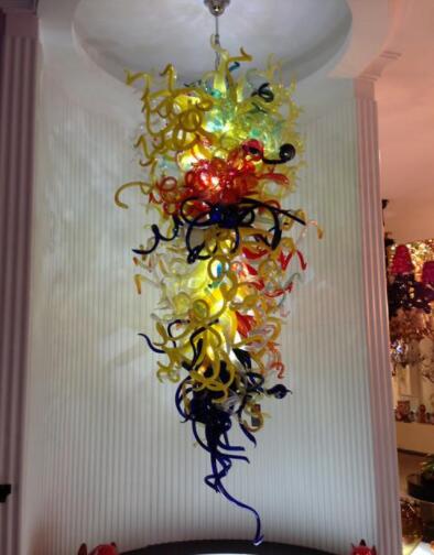 Modern Art Glass Chandelier Customized Mouth Blown Indoor Decoration LED Bulbs AC 110V 240V Hanging Chandelier light