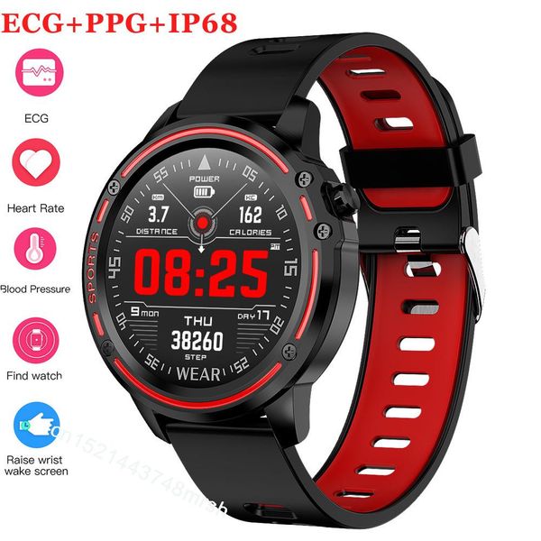 Good quality L8 Smart Watch Men IP68 Waterproof Reloj Hombre SmartWatch With ECG PPG Blood Pressure Heart Rate Sports Fitness Bracelet Watc