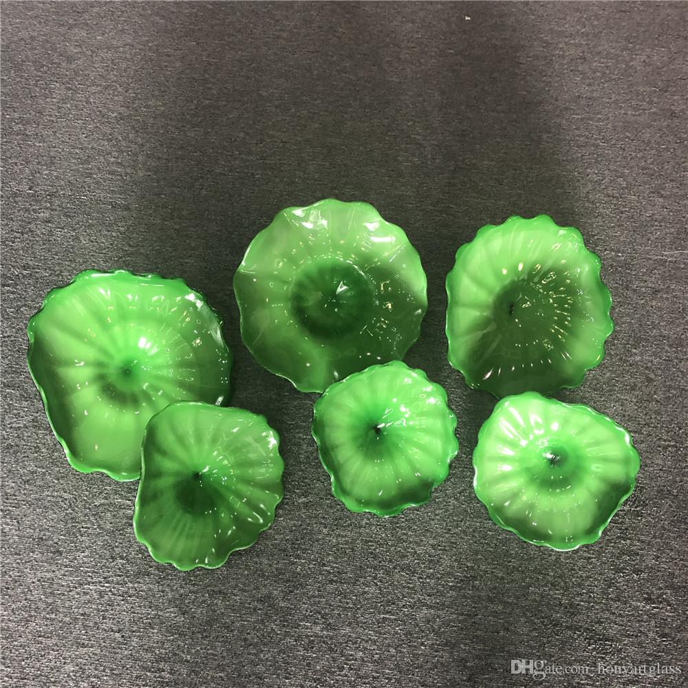 Flower Designed Handmade Blown Glass wall lamps European Style Customized Blown Murano glass wall lamps Art Designed wall plates