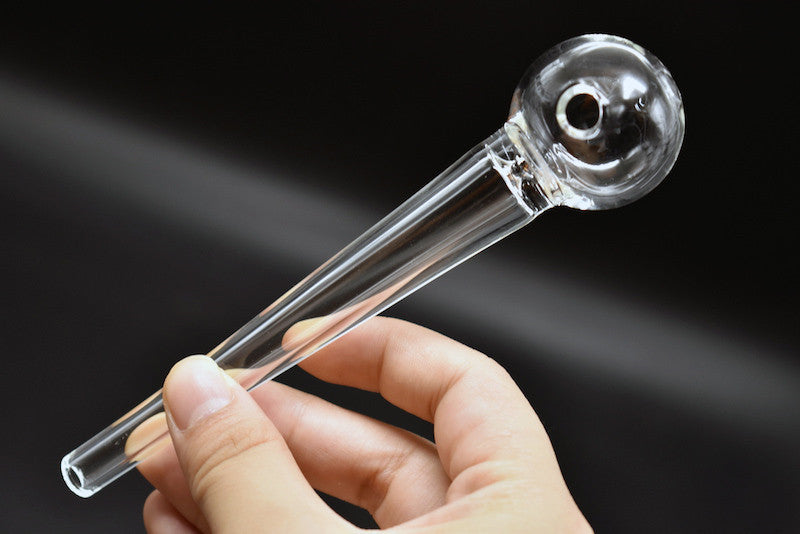 Thick Pyrex Glass Oil Burner Pipe 14cm 30mm Ball Clear Tube Oil Pipe Thick Glass Smoking Pipes In Stock