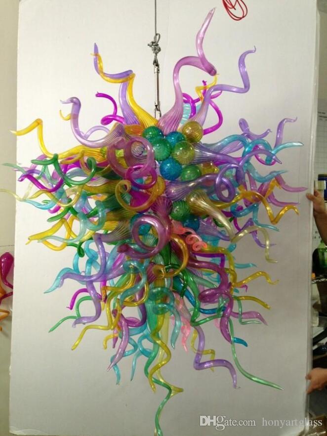 Free Shipping AC Led Bulbs 110v-240v Multi Color Mini Vintage Glass Contemporary Pendant Light Fixtures