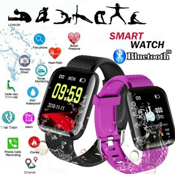 Smart Watches 116 Plus ID116 D13 Heart Rate Watch Wristband Sports Watches Smart Band Waterproof Smartwatch Android With retail packaging