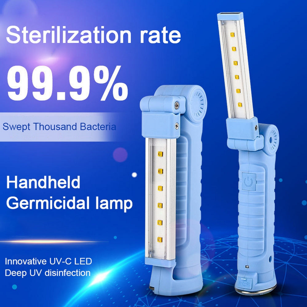 Portable Handheld UVC 270-280nm Disinfection Light, USB UV Germicidal Strong Sterilize Lamp Handheld Infant Underwear Disinfection Stick