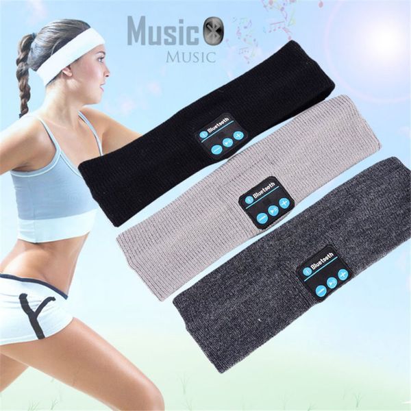 Newly 100% and high quality Bluetooth Music Headband Knits Sleeping Headwear Headphone Speaker Headset free shipping
