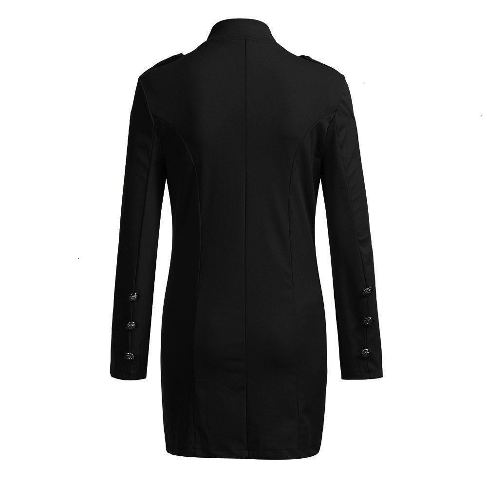 Womens Designer Jacket Women Coats Winter Long Office Lady Lapel Button Plus Size Ladies Mujer Coat Polyester For 18Oct24