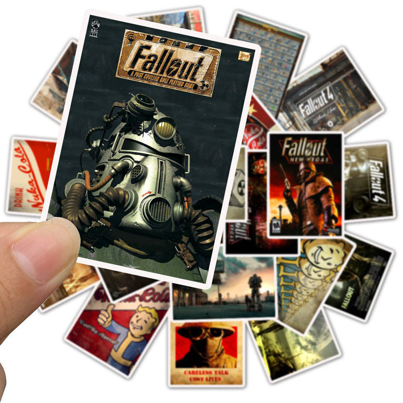 25pcs-Set Cool Waterproof Game Fallout Graffiti Stickers Skateboard Suitcase Guitar Laptop Motorcycle Children Funny Sticker Kids Toys