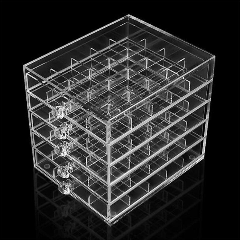 5 Layers Acrylic Makeup Organizer Storage Box Cosmetic Box Lipstick Jewelry Box Case Holder Display Stand Makeup Organizer D225