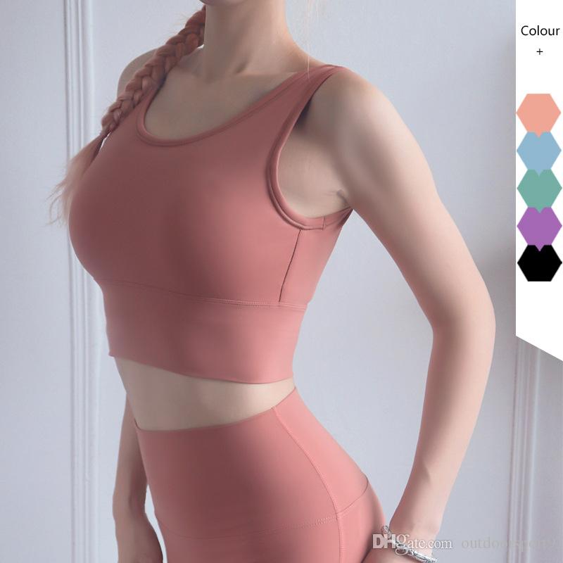 2019 new European and American full package anti-light sports underwear women vest-style deep U beauty back shockproof yoga bra