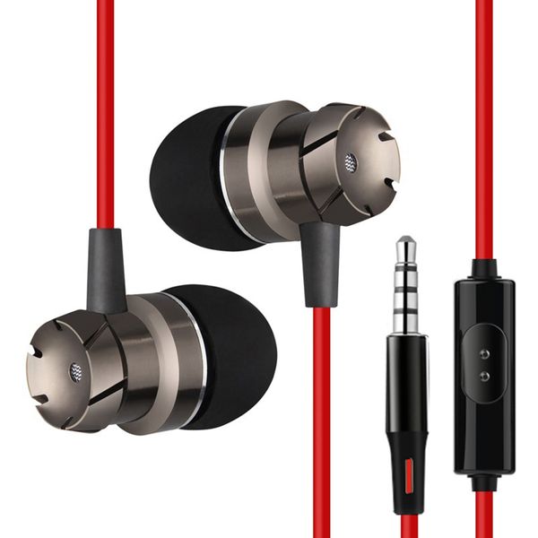 Sport Headsets Turbo Bass Wired In Ear Phones Key control Head phones with Mic Music Earphone for All mobile Phone Computer PC