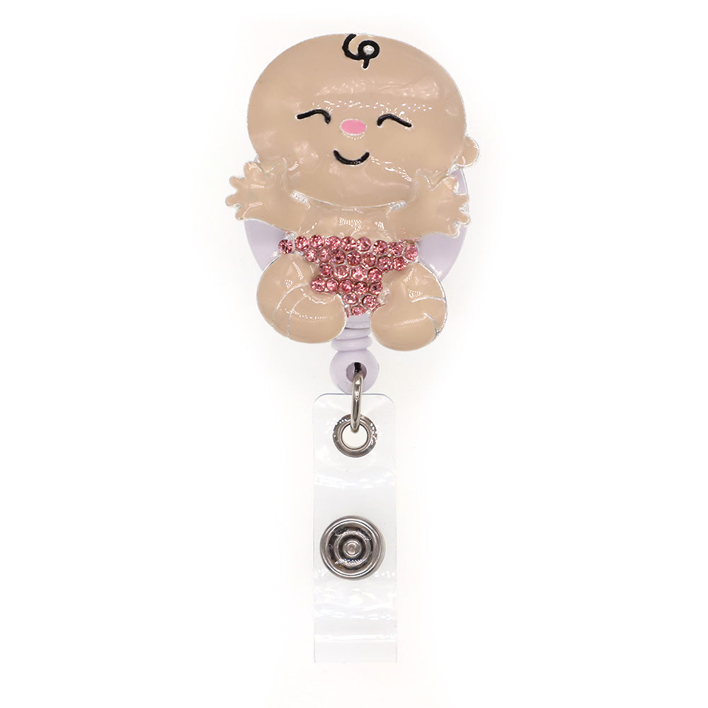 10pcs Key Rings Cute Rhinestone Nurse Badge Holder Medical Animal Koala Baby Retractable Badge Reel With Alligator Clip Office Supplier