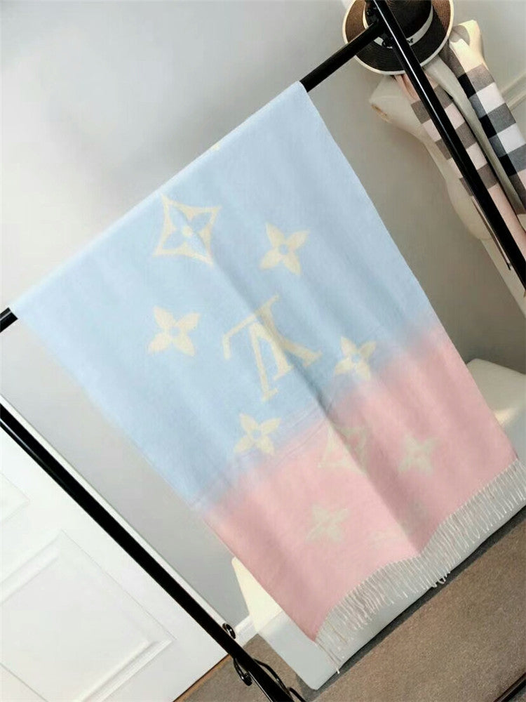 Top fashion cashmere scarf fashion brand scarves shine silk yarn cashmere thick scarves fashion fade printing