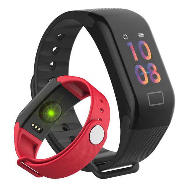 F1S Smart Bracelet Blood Oxygen Monitor Smart Watch Heart Rate Monitor Passometer Fitness Tracker Sleep Wristwatch For Android iPhone iOS