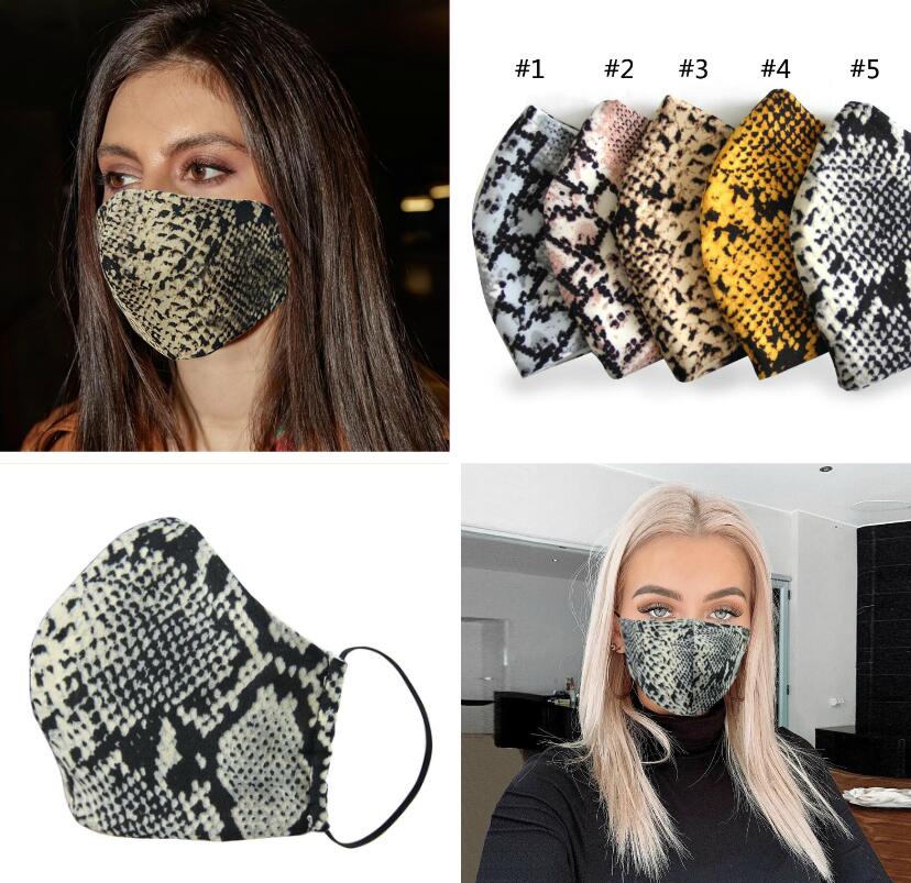 PM2.5 Party Leopard print Face Mask cotton Air Purifying Anti Dust Pollution Mask Adults Mask Adjustable Reusable Breathable Masks