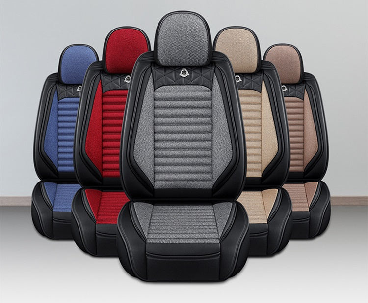 Universal Fit Car Interior Accessories Seat Covers For Sedan PU Leather Adjuatable Five Seats Full Surround Design Seat Cover For SUV XHS20