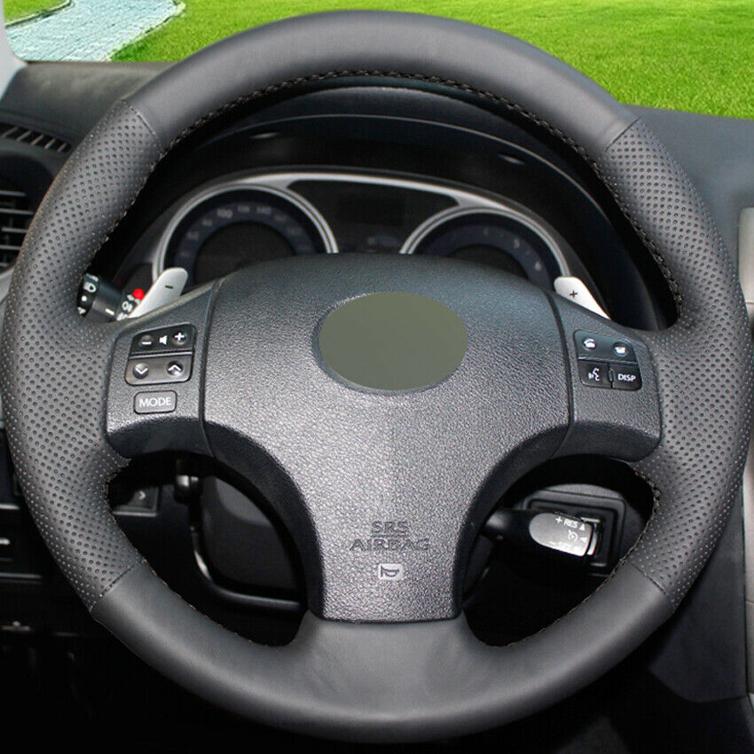 DIY Hand-stitched Car Steering Wheel Cover for Lexus IS is250 is300 is350