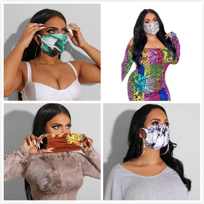 Fashion Designer Face Mask Anti Dust Ultraviolet-proof Mouth-muffle Women Face Masks Luxury Letter Print Brand Protector Washable Face Mask