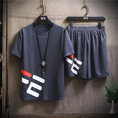 Mens Casual Suits Sport Suits Mens Designer Two-pieces Youth Fashion Outdoor Clothing 2020 Breathable Leisure Sets Short Sleeve + Shorts