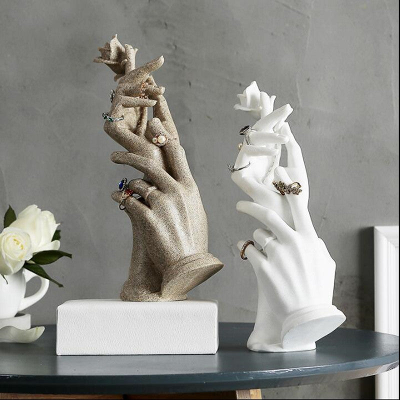 2sty creative female hand mannequin buddha beads jewelry storage shelves household ornaments necklaces brackets display d228