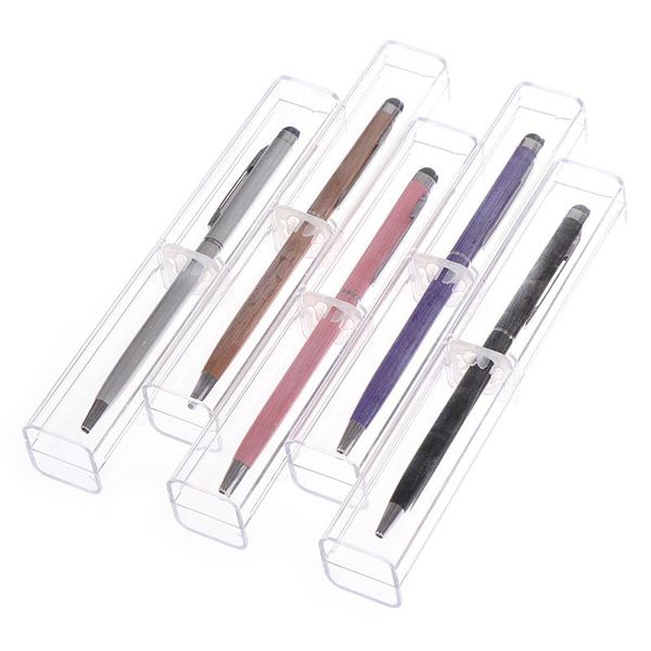 Gift Pens Transparent Box Case For Crystal Pens Ballpoint Pen Fountain Pen Pencil Promotion Retail Boxes Package