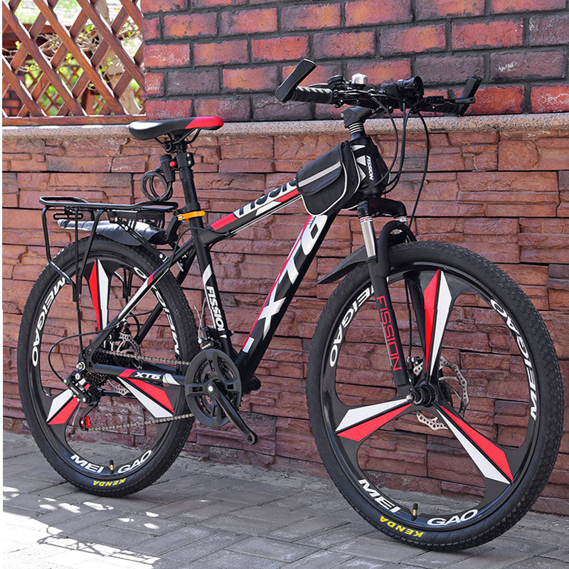 Bikes 26 Inch Mountain Bicycle 21-24-27 Speed Adult Variable Student Deluxe Off-Road Double Disc Brake Bike