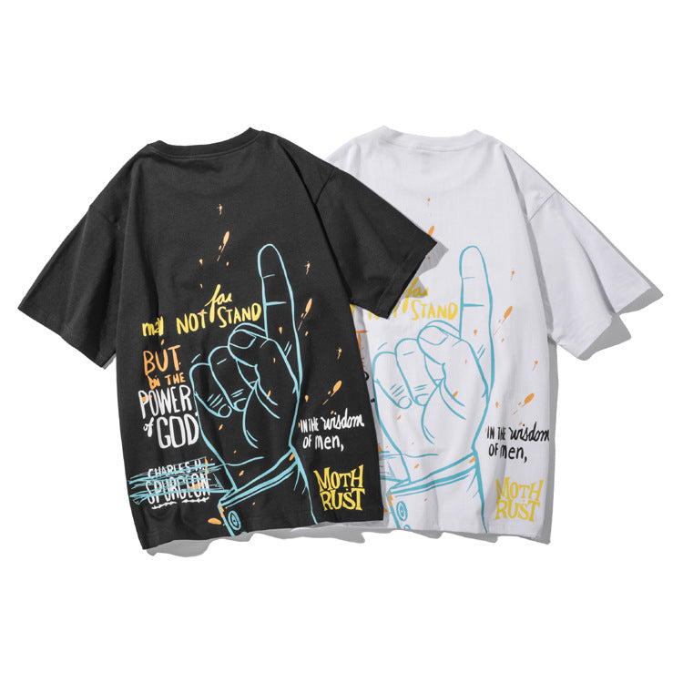 Fashion Men&#039;s T-shirt 2020 New Summer new creative fun printing short sleeve T-shirt men&#039;s trend blouse youth casual TEE 2 Color Size M-2X