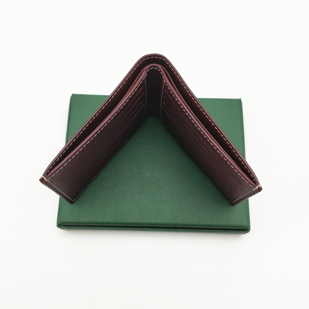 Mens Short Wallets Men Small Wallet Coated Canvas With Genuine Leather Multiple Bifold Wallets With Box And Paper Bag