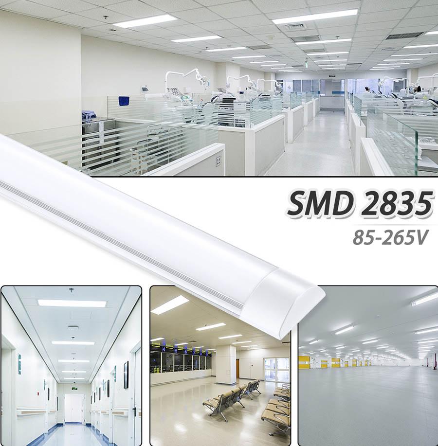 lumiÃ¨res LED V-Shaped cooler door tubes strip lamp double sides lights 85-265V solar outdoor lighting stock In US