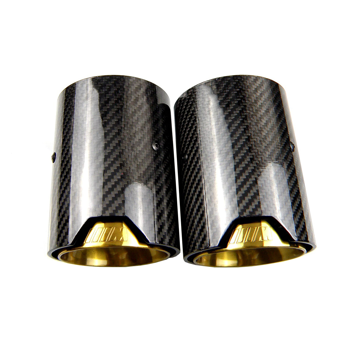 Golden Color M Performance Carbon Fiber Exhaust Tip For BMW M2 F87 M3 F80 M4 F82 F83 M5 F10 M6 F12 F13 muffler tip
