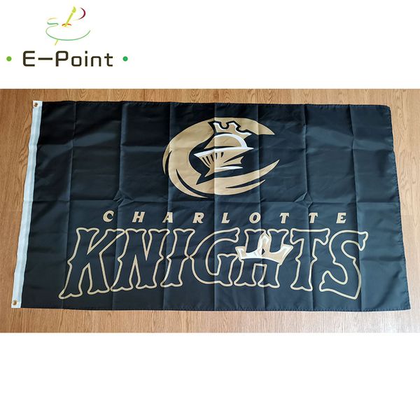 MiLB Charlotte Knights Flag 3*5ft (90cm*150cm) Polyester Banner decoration flying home & garden Festive gifts