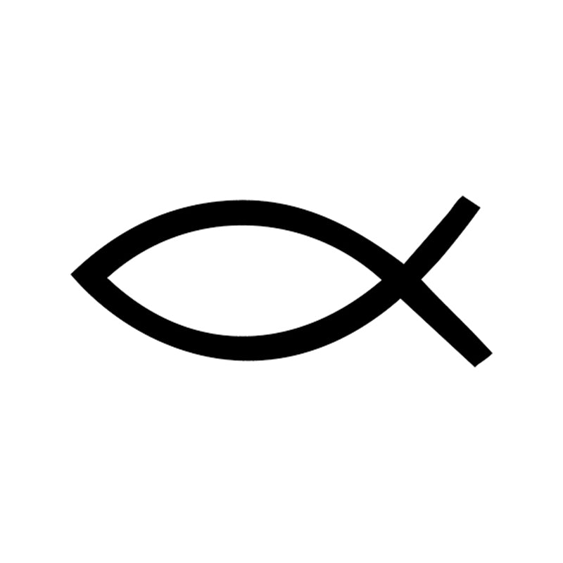 Car Sticker Church Fish Symbol Jesus Fish Faith Sticker Vinyl Car Packaging Accessories Product Decal Decoration