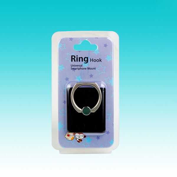 Promotional Packing Box For Mobile Phone Grip Ring Paper Card With Clear PVC Window Custom Package Box For Phone Stand Holder