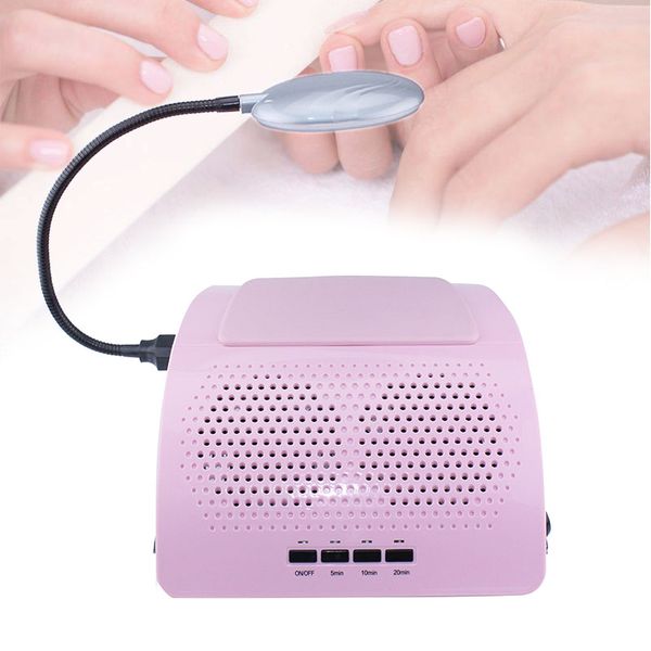 50w Salon Suction Dust Collector UV Gel Dryer Machine Vacuum Cleaner Nail Art Manicure Salon Dust Collectors Tool With LED Light