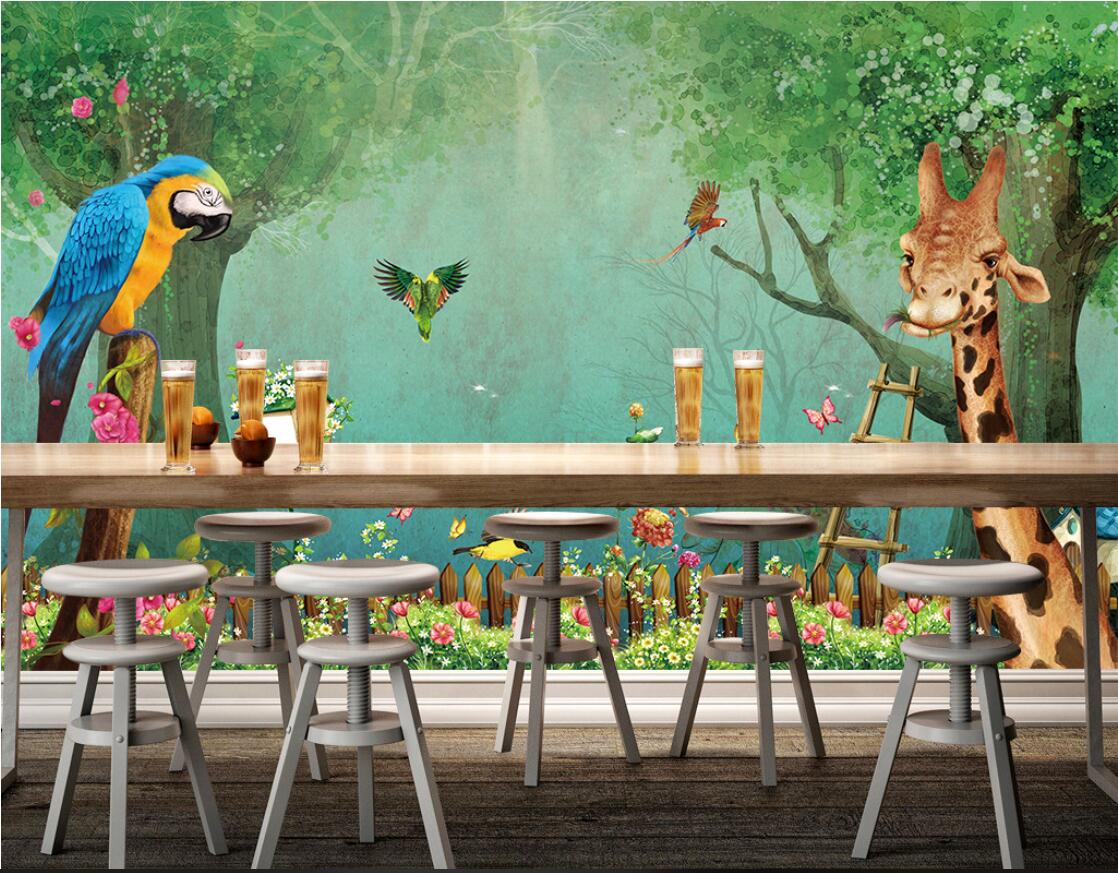 3d room wallpaper custom photo non-woven mural Fairytale forest Korean style children&#039;s room background wall paper wallpaper for walls 3 d