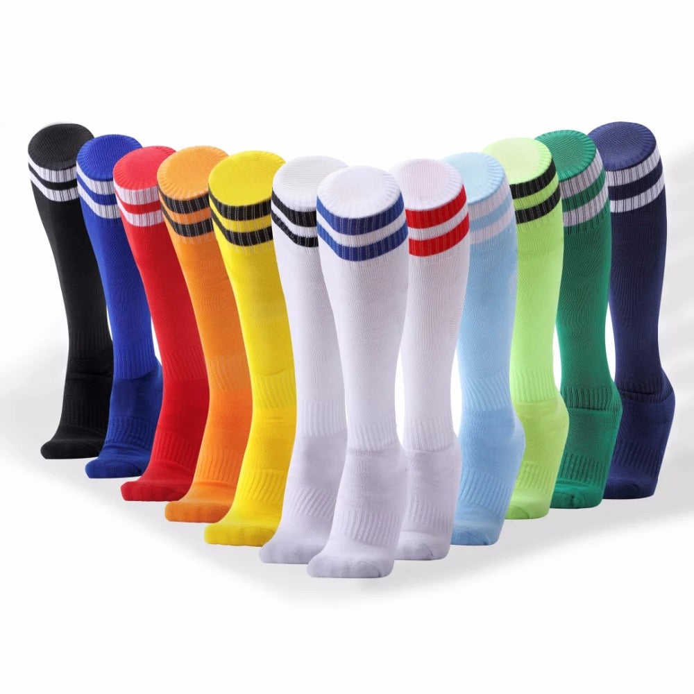 Children Football Socks Boys Soccer Sock Kid&#039;s Above Knee Plain Socks Long Soccer Stockings Men Over Knee High Sock Baseball