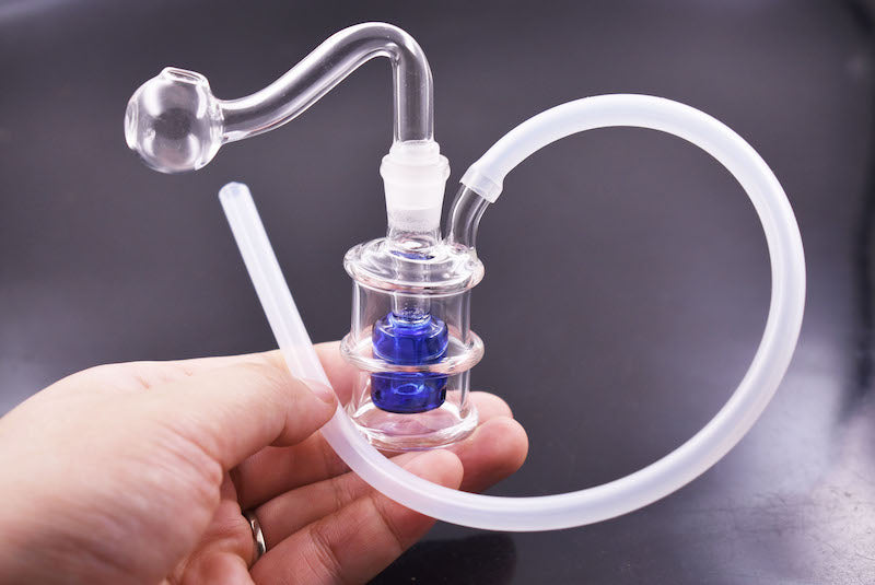 Colorful Mini Glass oil rigs Bongs Birdcage inline perc Smoking Pipe Dab Rigs Water Pipes Bong